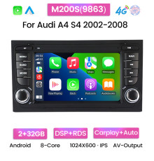 Штатна магнітола AMS Audi A4 2002-2008 M200S 2+32Gb 7"