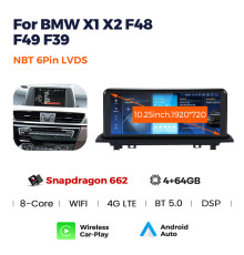 Штатна магнітола AMS BMW X1 F48(2016-2017) Original NBT System 4+64Gb 10.25"