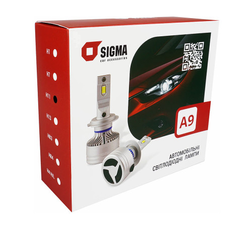LED лампа SIGMA A9 H11 45W CANBUS (кулер) LED лампа SIGMA A9 H11 45W CANBUS (кулер)