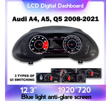 Панель приладів Audi A4, A5, Q5 (B8, B9, F5, 8R) (2008-2021) MMI. Цифрова LCD в стилі Audi 2024 (MIB2, MIB3)