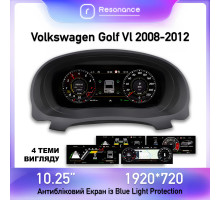 Панель приладів Volkswagen Golf 6 (Mk6) (2008-2012). Цифрова LCD в стилі VW 2024 (Active Info Display)