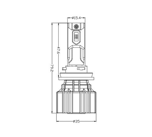 LED лампа AMS VISION-R H11 5500K CANBUS LED лампа AMS VISION-R H11 5500K CANBUS