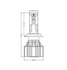 LED лампа AMS VISION-R H7 5500K CANBUS