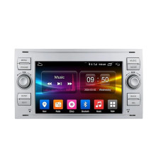 Штатна магнітола FORS.auto M100 Ford Focus/Mondeo/S-Max/C-Max/Kuga/Fiesta/Fusion (7 inch, silver) 2007-2011