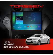 Штатна магнітола  Torssen 2K DTS Ford Mondeo 11-13 A/C climate black F9432 4G Carplay DSP
