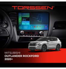 Штатна магнітола Torssen 2K DTS Mitsubishi Outlander Rockford 20+ F10432 4G Carplay DSP