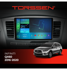 Штатна магнітола 2K Torssen Infiniti QX60 2016-2020 FL9 4+64Gb 4G Carplay DSP