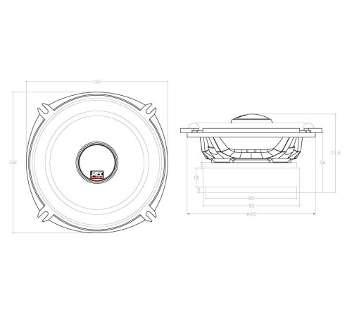 Коаксіальна акустика MTX TX650C