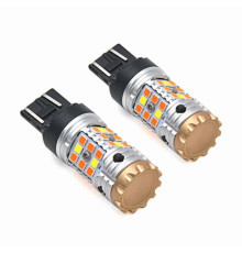 Світлодіодні лампи TORSSEN Pro W21 / 5W (7443) white / amber Can Bus 21W / 21W (Комплект 2шт)