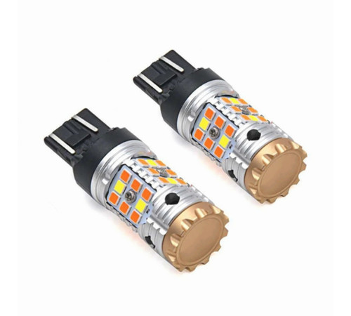 Світлодіодні лампи TORSSEN Pro W21 / 5W (7443) white / amber Can Bus 21W / 21W (Комплект 2шт)