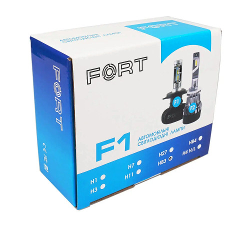 LED лампа FORT F1 HB3(9005) CSP LED лампа FORT F1 HB3(9005) CSP