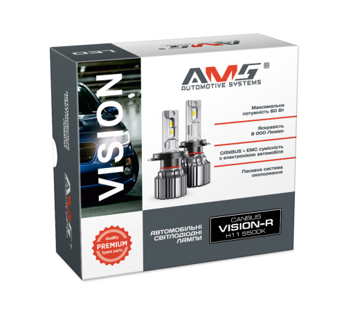 LED лампа AMS VISION-R H11 5500K CANBUS LED лампа AMS VISION-R H11 5500K CANBUS